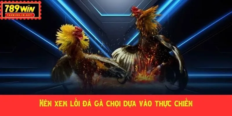 Nên xem lối đá gà chọi dựa vào thực chiến